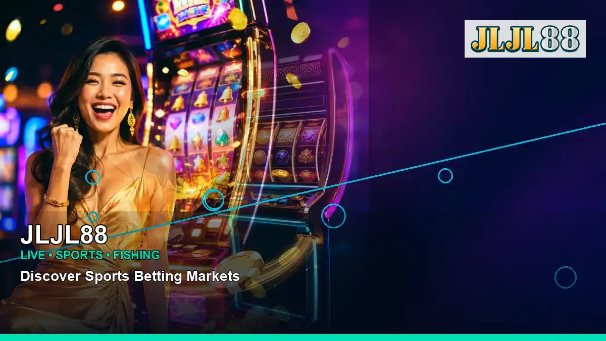 JLJL88 mobile casino first deposit rewards featuring an adult Filipina casino host with a left close-up composition